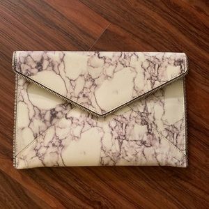 Rebecca Minkoff Marble Print Envelope Clutch